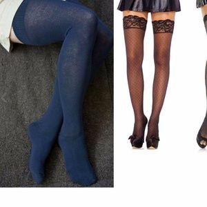 Lot 6 Cosplay Thigh High Stockings Socks Glitter